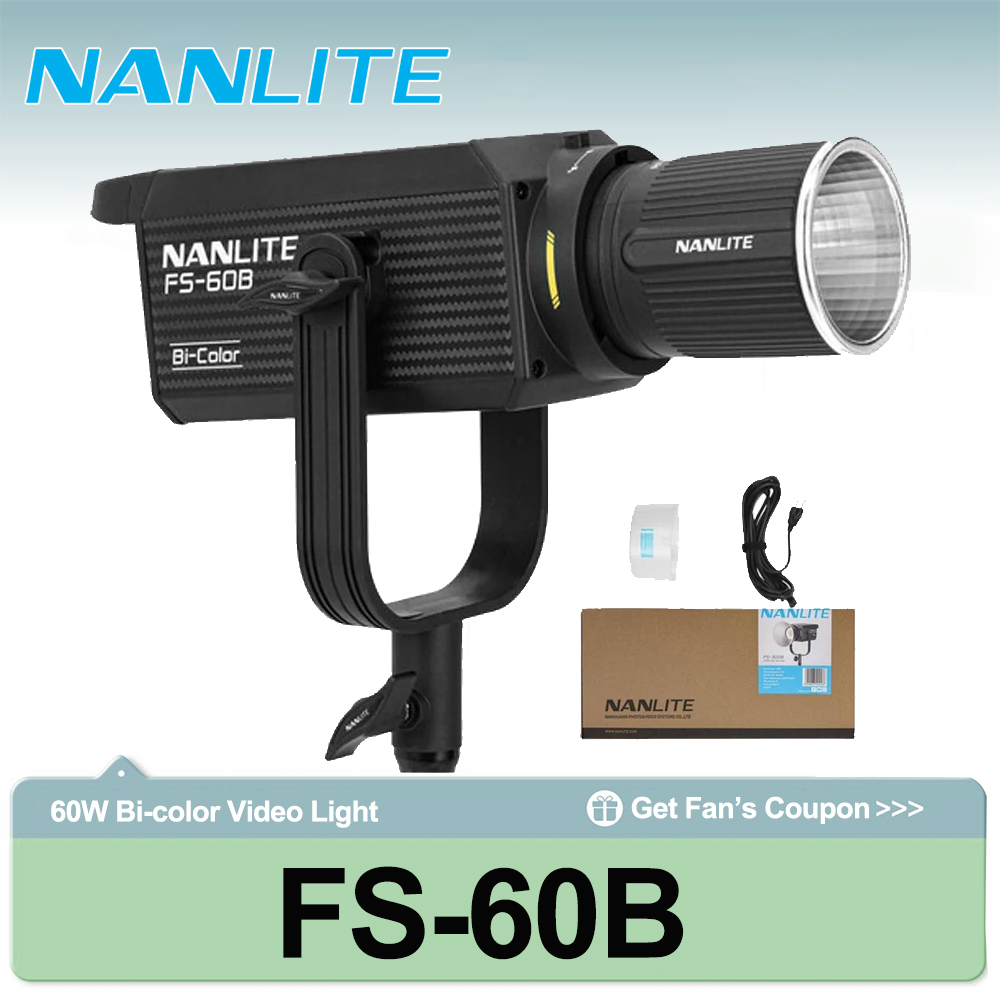 Photography Lighting Wireless - ไฟสปอตไลท์ Nanlite FS-60B 70W แบบสองสี 2700K-6500K