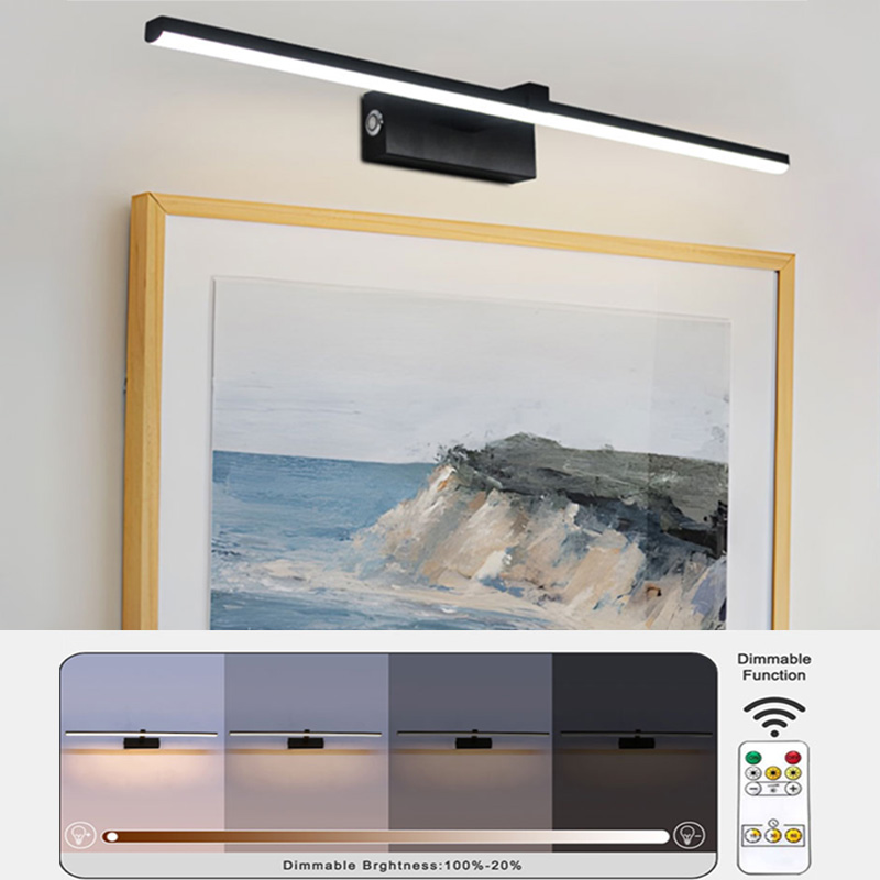 Photography Lighting Wall - ไฟติดภาพ LED ปรับความสว่างได้สำหรับติดผนัง แบตเตอรี่แบบชาร์จ USB 5200mAh