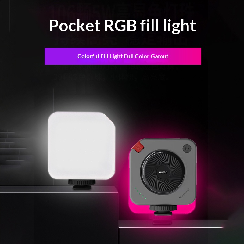 Photography Lighting Brands - ไฟ LED สำหรับสมาร์ทโฟนแบบพกพาและชาร์จซ้ำได้ - โหมดปรับอุณหภูมิได้, อุปกรณ์ถ่ายทอดสดแบบสองสี,