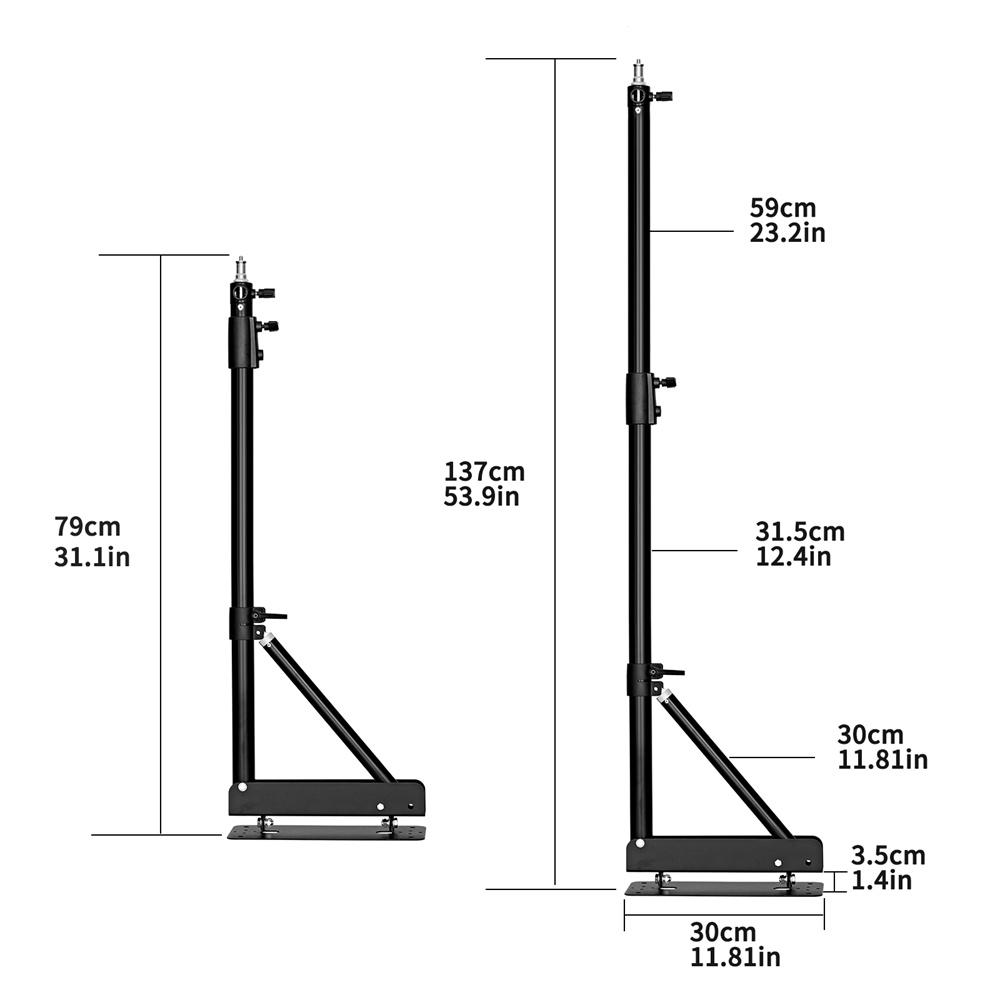 100/135/ 170 ซม. ติดผนังสามเหล - Photography Lighting Wall บทวิจารณ์และราคา
