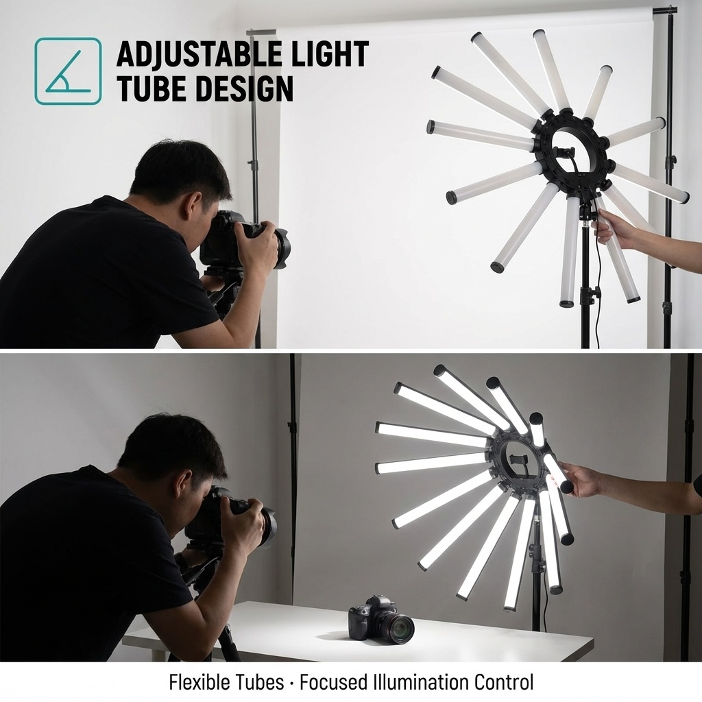 ชุดไฟถ่ายภาพแบบหลายหลอด 12 แขน - Photography Lighting Studio บทวิจารณ์และราคา