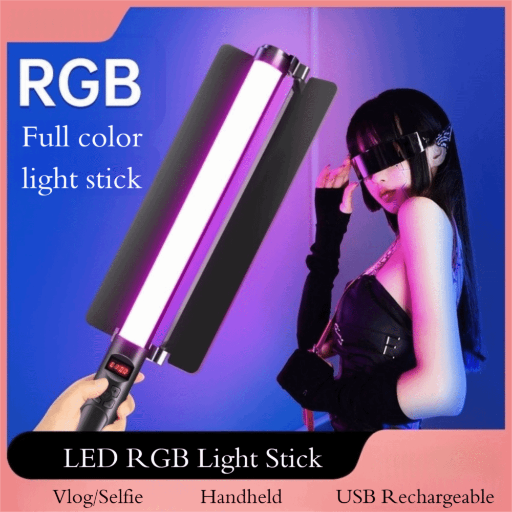 ไฟ LED RGB แบบมือถือ หลากสี ชา - Photography Lighting Studio บทวิจารณ์และราคา