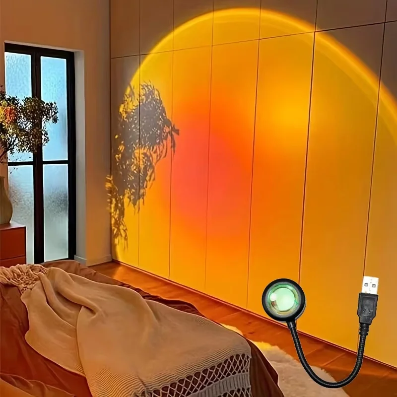 Mini USB ED Sunset โคมไฟ Night - Photography Lighting Wall บทวิจารณ์และราคา