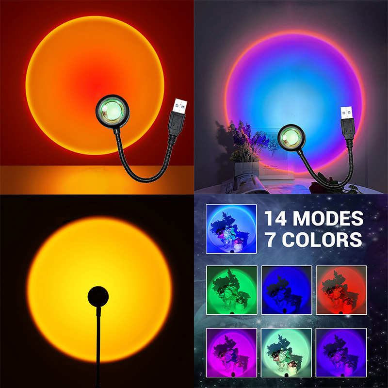 ZK40 LED Sunset โคมไฟ Nightlig - Photography Lighting Wall บทวิจารณ์และราคา