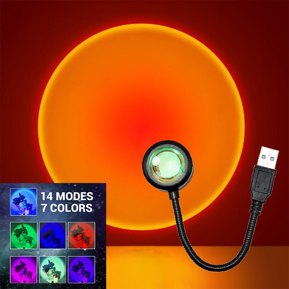 ZK40 LED Sunset โคมไฟ Nightlig - Photography Lighting Wall บทวิจารณ์และราคา