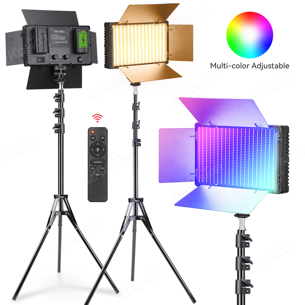 RGB แผงไฟ LED สำหรับถ่ายวิดีโอ - Photography Lighting Set บทวิจารณ์และราคา