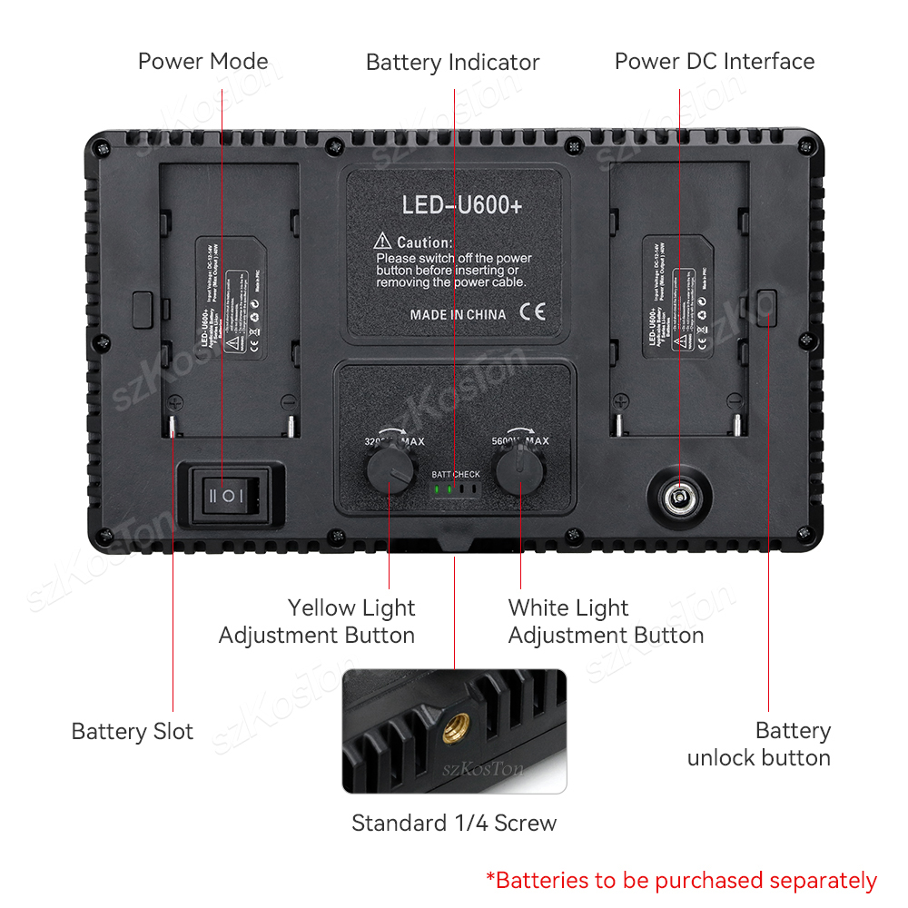 RGB แผงไฟ LED สำหรับถ่ายวิดีโอ - Photography Lighting Set บทวิจารณ์และราคา