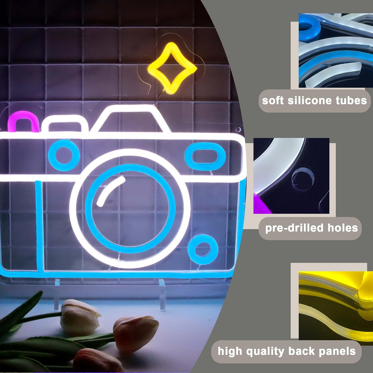 ป้ายไฟนีออนสำหรับตกแต่งผนัง, ไ - Photography Lighting Wall บทวิจารณ์และราคา
