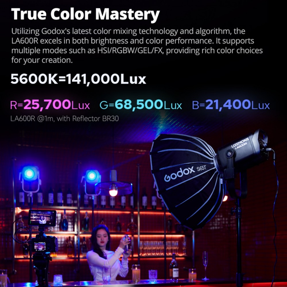 ไฟ LED Godox LITEMONS LA600Bi  - Photography Lighting Wireless บทวิจารณ์และราคา