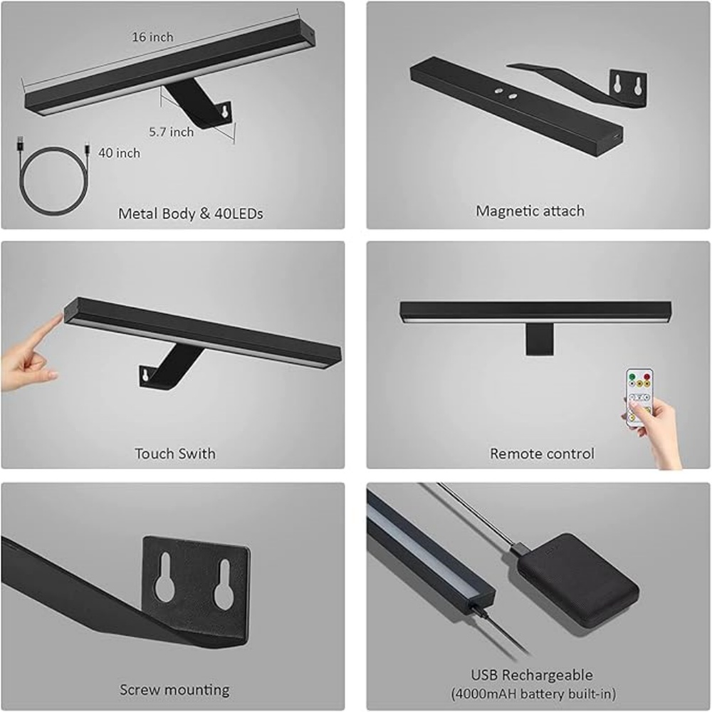 โคมไฟติดผนัง LED แบบชาร์จไฟได้ - Photography Lighting Wireless บทวิจารณ์และราคา